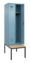 C+P Spind Evolo PLUS 0490507-30 mit Bank 3 Abt.300mm Drehriegel (HxBxT) 2120x900x815mm 0010/0010