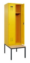 C+P Spind Evolo PLUS 0490507-30 mit Bank 3 Abt.300mm Drehriegel (HxBxT) 2120x900x815mm 0010/0010