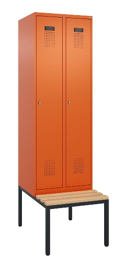 C+P Spind Evolo PLUS 0490507-30 mit Bank 3 Abt.300mm Drehriegel (HxBxT) 2120x900x815mm 0010/0010
