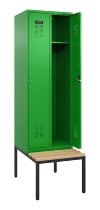 C+P Spind Evolo PLUS 0490507-30 mit Bank 3 Abt.300mm Drehriegel (HxBxT) 2120x900x815mm 0010/0010