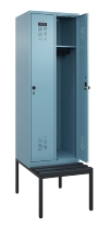 C+P Spind Evolo PLUS 0490507-20 mit Bank 2 Abt.300mm Drehriegel (HxBxT) 2120x600x815mm 0010/0010