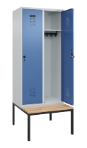 C+P Spind Evolo PLUS 0490507-32 mit Bank 3 Abt.400mm Drehriegel (HxBxT) 2120x1200x815mm 9016/3015