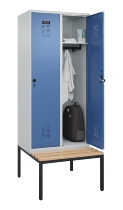 C+P Spind Evolo PLUS 0490507-32 mit Bank 3 Abt.400mm Drehriegel (HxBxT) 2120x1200x815mm 9016/3015
