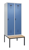 C+P Spind Evolo PLUS 0490507-32 mit Bank 3 Abt.400mm Drehriegel (HxBxT) 2120x1200x815mm 9016/3015