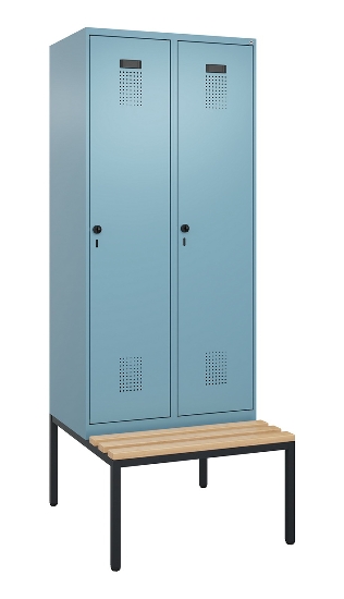 C+P Spind Evolo PLUS 0490507-30 mit Bank 3 Abt.300mm Drehriegel (HxBxT) 2120x900x815mm 0010/0010