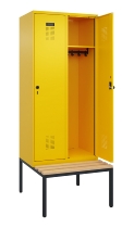 C+P Spind Evolo PLUS 0490507-30 mit Bank 3 Abt.300mm Drehriegel (HxBxT) 2120x900x815mm 0010/0010