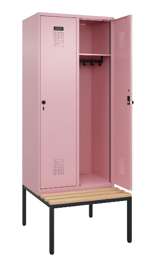 C+P Spind Evolo PLUS 0490507-30 mit Bank 3 Abt.300mm Drehriegel (HxBxT) 2120x900x815mm 0010/0010