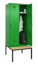 C+P Spind Evolo PLUS 0490507-30 mit Bank 3 Abt.300mm Drehriegel (HxBxT) 2120x900x815mm 0010/0010