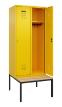 C+P Spind Evolo PLUS 0490507-30 mit Bank 3 Abt.300mm Drehriegel (HxBxT) 2120x900x815mm 0010/0010