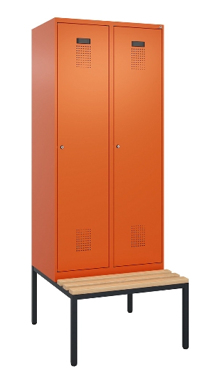 C+P Spind Evolo PLUS 0490507-30 mit Bank 3 Abt.300mm Drehriegel (HxBxT) 2120x900x815mm 0010/0010