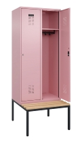 C+P Spind Evolo PLUS 0490507-30 mit Bank 3 Abt.300mm Drehriegel (HxBxT) 2120x900x815mm 0010/0010