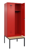 C+P Spind Evolo PLUS 0490507-30 mit Bank 3 Abt.300mm Drehriegel (HxBxT) 2120x900x815mm 0010/0010