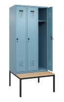 C+P Spind Evolo PLUS 0490507-30 mit Bank 3 Abt.300mm Drehriegel (HxBxT) 2120x900x815mm 0010/0010
