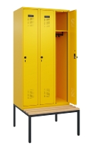 C+P Spind Evolo PLUS 0490507-30 mit Bank 3 Abt.300mm Drehriegel (HxBxT) 2120x900x815mm 0010/0010