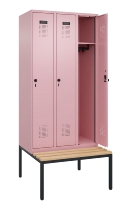 C+P Spind Evolo PLUS 0490507-30 mit Bank 3 Abt.300mm Drehriegel (HxBxT) 2120x900x815mm 0010/0010