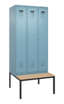 C+P Spind Evolo PLUS 0490507-30 mit Bank 3 Abt.300mm Drehriegel (HxBxT) 2120x900x815mm 0010/0010