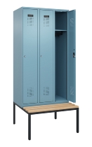 C+P Spind Evolo PLUS 0490507-30 mit Bank 3 Abt.300mm Drehriegel (HxBxT) 2120x900x815mm 0010/0010