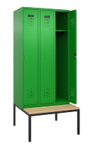 C+P Spind Evolo PLUS 0490507-30 mit Bank 3 Abt.300mm Drehriegel (HxBxT) 2120x900x815mm 0010/0010