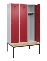 C+P Spind Evolo PLUS 0490507-32 mit Bank 3 Abt.400mm Zylinder (HxBxT) 2120x1200x815mm 7035/3003