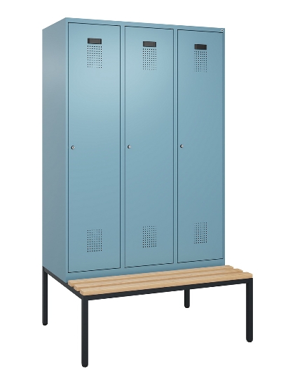 C+P Spind Evolo PLUS 0490507-30 mit Bank 3 Abt.300mm Drehriegel (HxBxT) 2120x900x815mm 0010/0010