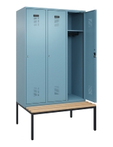 C+P Spind Evolo PLUS 0490507-30 mit Bank 3 Abt.300mm Drehriegel (HxBxT) 2120x900x815mm 0010/0010