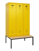 C+P Spind Evolo PLUS 0490507-30 mit Bank 3 Abt.300mm Drehriegel (HxBxT) 2120x900x815mm 0010/0010