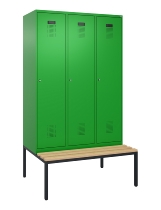 C+P Spind Evolo PLUS 0490507-30 mit Bank 3 Abt.300mm Drehriegel (HxBxT) 2120x900x815mm 0010/0010