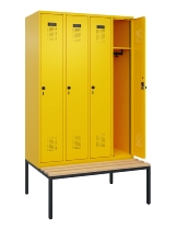 C+P Spind Evolo PLUS 0490507-30 mit Bank 3 Abt.300mm Drehriegel (HxBxT) 2120x900x815mm 0010/0010