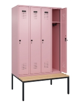 C+P Spind Evolo PLUS 0490507-30 mit Bank 3 Abt.300mm Drehriegel (HxBxT) 2120x900x815mm 0010/0010