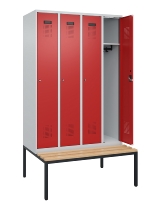 C+P Spind Evolo PLUS 0490507-40 mit Bank 4 Abt.300mm Zylinder (HxBxT) 2120x1200x815mm 7035/3000