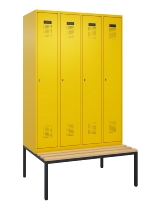 C+P Spind Evolo PLUS 0490507-30 mit Bank 3 Abt.300mm Drehriegel (HxBxT) 2120x900x815mm 0010/0010