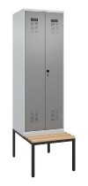 C+P PSA Doppel-Spind Evolo PLUS 0490527-20 Bank 2 Abt.je 300mm Drehriegel (HxBxT) 2120x600x815mm 7035/0004