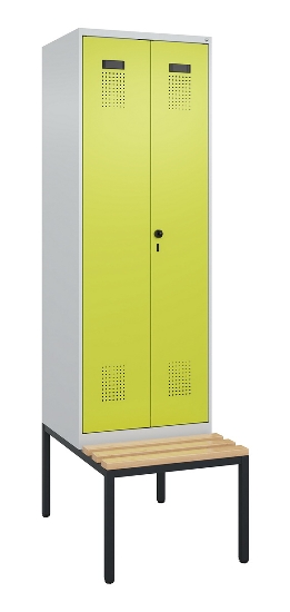 C+P PSA Doppel-Spind Evolo PLUS 0490527-20 Bank 2 Abt.je 300mm Drehriegel (HxBxT) 2120x600x815mm 7035/0004