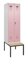 C+P PSA Doppel-Spind Evolo PLUS 0490527-20 Bank 2 Abt.je 300mm Drehriegel (HxBxT) 2120x600x815mm 7035/0004