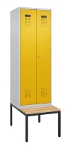 C+P PSA Doppel-Spind Evolo PLUS 0490527-20 Bank 2 Abt.je 300mm Drehriegel (HxBxT) 2120x600x815mm 7035/0004
