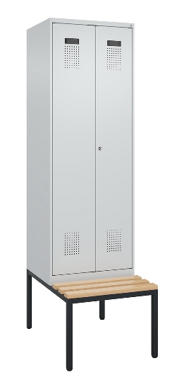 C+P PSA Doppel-Spind Evolo PLUS 0490527-20 Bank 2 Abt.je 300mm Drehriegel (HxBxT) 2120x600x815mm 7035/0004