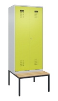C+P PSA Doppel-Spind Evolo PLUS 0490527-20 Bank 2 Abt.je 300mm Drehriegel (HxBxT) 2120x600x815mm 7035/0004