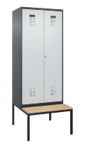 C+P PSA Doppel-Spind Evolo PLUS 0490527-20 Bank 2 Abt.je 300mm Drehriegel (HxBxT) 2120x600x815mm 7035/0004