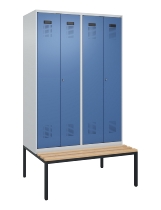 C+P PSA Doppel-Spind Evolo PLUS 0490527-20 Bank 2 Abt.je 300mm Drehriegel (HxBxT) 2120x600x815mm 7035/0004