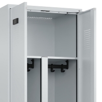 C+P PSA Doppel-Spind Evolo PLUS 0490527-20 Bank 2 Abt.je 300mm Drehriegel (HxBxT) 2120x600x815mm 7035/1023