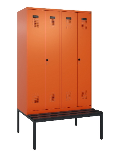 C+P PSA Doppel-Spind untergebaute Bank Kunststoff Evolo PLUS 049527-20/-22/-40 Intensiv-Farben