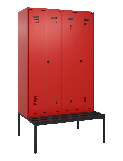 C+P PSA Doppel-Spind untergebaute Bank Kunststoff Evolo PLUS 049527-20/-22/-40 Intensiv-Farben