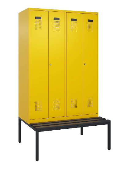 C+P PSA Doppel-Spind untergebaute Bank Kunststoff Evolo PLUS 049527-20/-22/-40 Intensiv-Farben