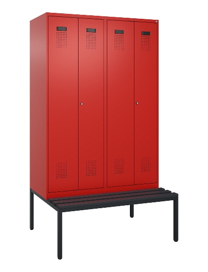 C+P PSA Doppel-Spind untergebaute Bank Kunststoff Evolo PLUS 049527-20/-22/-40 Intensiv-Farben