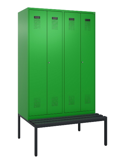 C+P PSA Doppel-Spind untergebaute Bank Kunststoff Evolo PLUS 049527-20/-22/-40 Intensiv-Farben