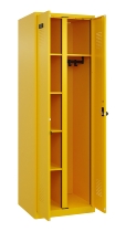 C+P Wäsche-/Garderobenspind Evolo PLUS 049620-22 mit Sockel 2 Abt.je 400mm Zylinder (HxBxT) 1950x800x500mm 6037/6037