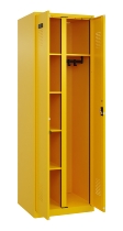 C+P Wäsche-/Garderobenspind Evolo PLUS 049620-22 mit Sockel 2 Abt.je 400mm Zylinder (HxBxT) 1950x800x500mm 6037/6037