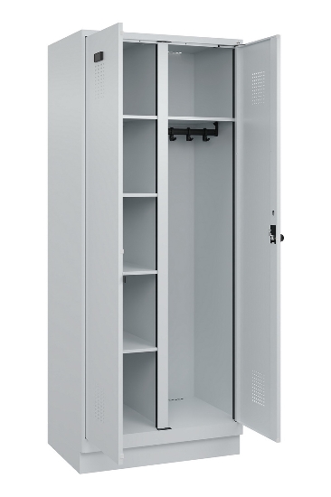 C+P Putzmittel-Spind Evolo PLUS 049x00-00/-02 bodenstehend/Füße/Sockel