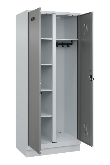 C+P Putzmittel-Spind Evolo PLUS 049x00-00/-02 bodenstehend/Füße/Sockel