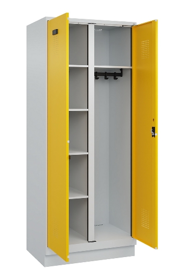 C+P Putzmittel-Spind Evolo PLUS 049x00-00/-02 bodenstehend/Füße/Sockel